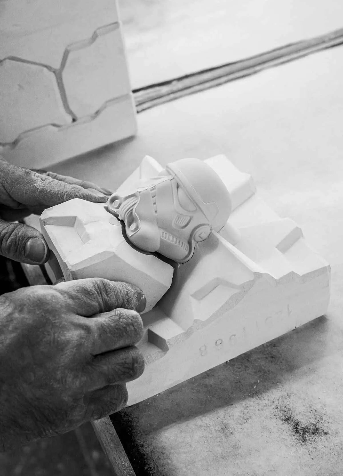 Limited edition Lladro Stormtrooper™ (version 2) sculpture featuring detailed white ceramic design and collectible Star Wars character.