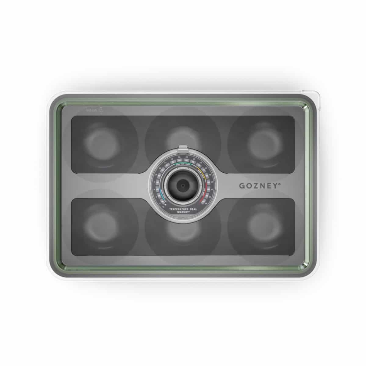Gozney Dough Tray for pizza dough preparation, made of durable material, with a flat surface and raised edges for easy handling.
