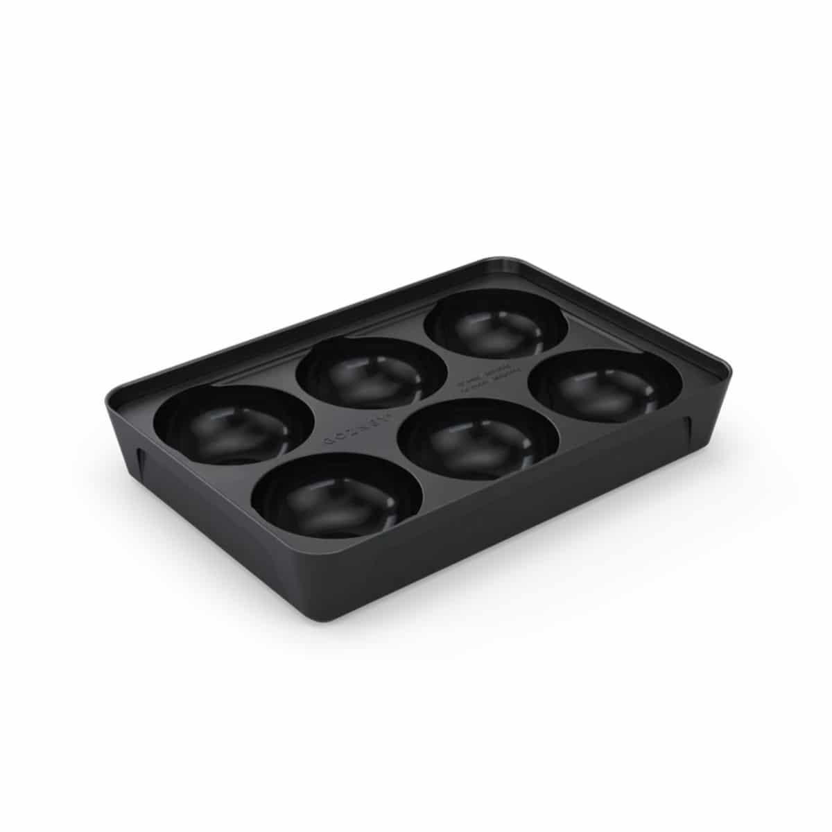 Gozney Dough Tray for pizza dough preparation, featuring a rectangular stainless steel tray with slotted sides for easy handling.