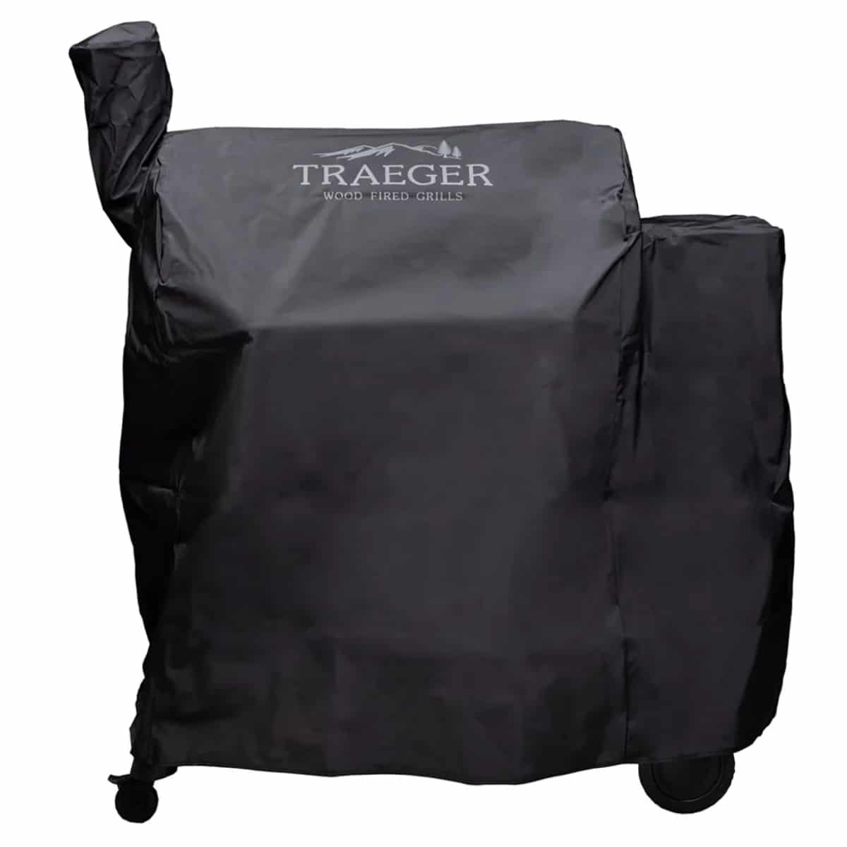 Traeger Pro 575 grill cover, full-length outdoor cover for Traeger grill, made of durable weather-resistant material.