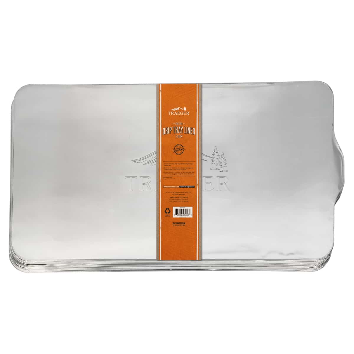 Traeger PRO 780 drip tray liner 5-pack, durable replacement accessories for grilling cleanup and maintenance.