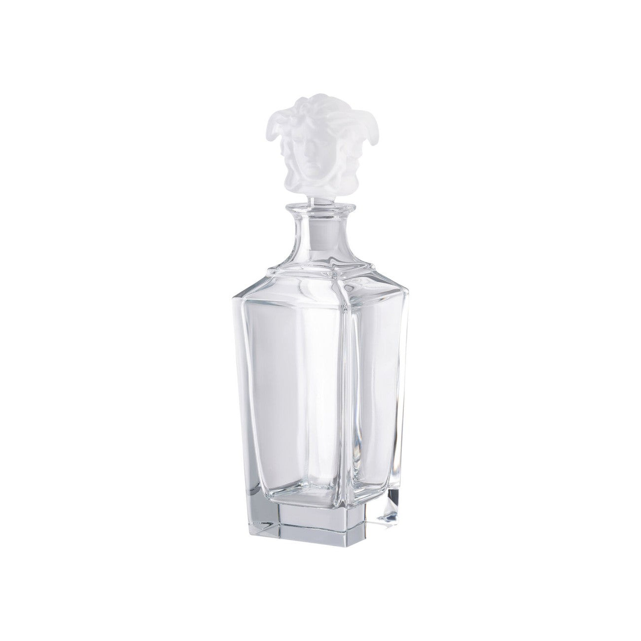 Versace Medusa Crystal Treasury decanter with intricate design and crystal details, showcasing luxury and elegance.