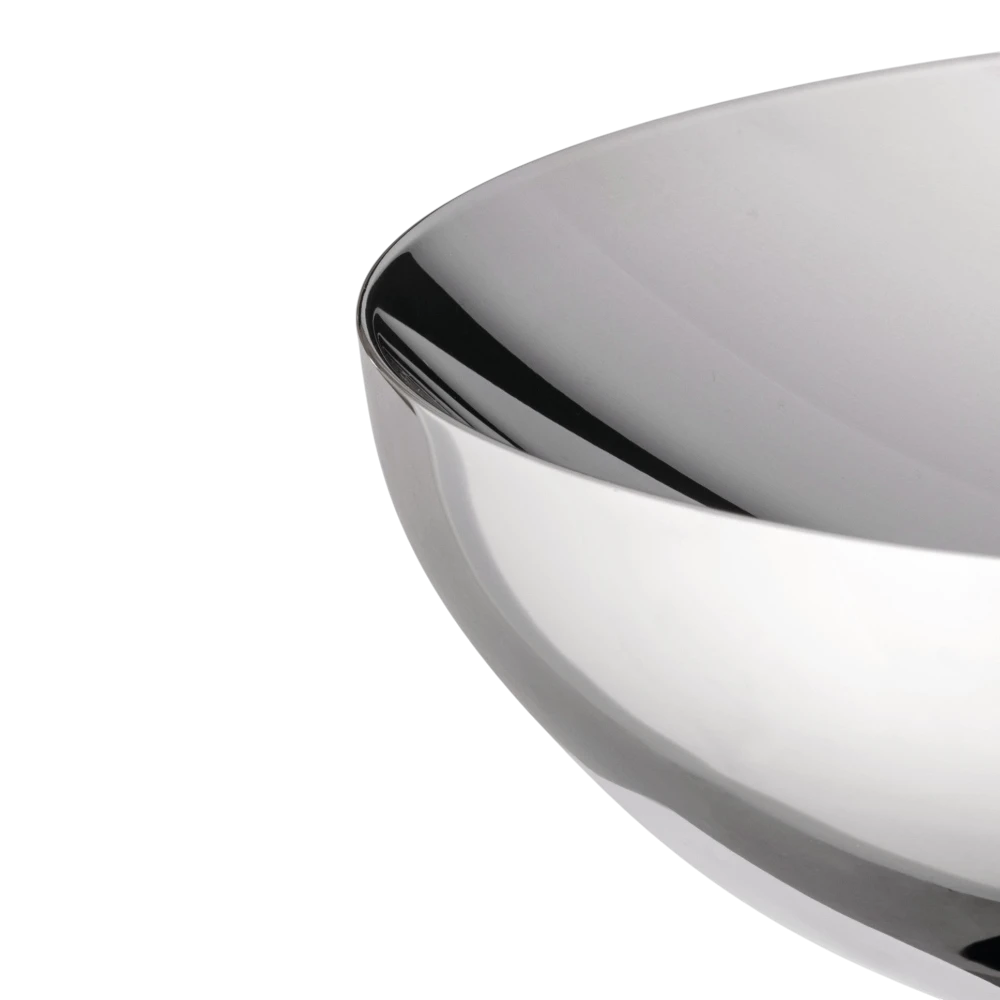 Alessi Urbino double wall stainless steel bowl, 25cm, with a sleek, modern design, featuring a polished finish and double-wall construction.