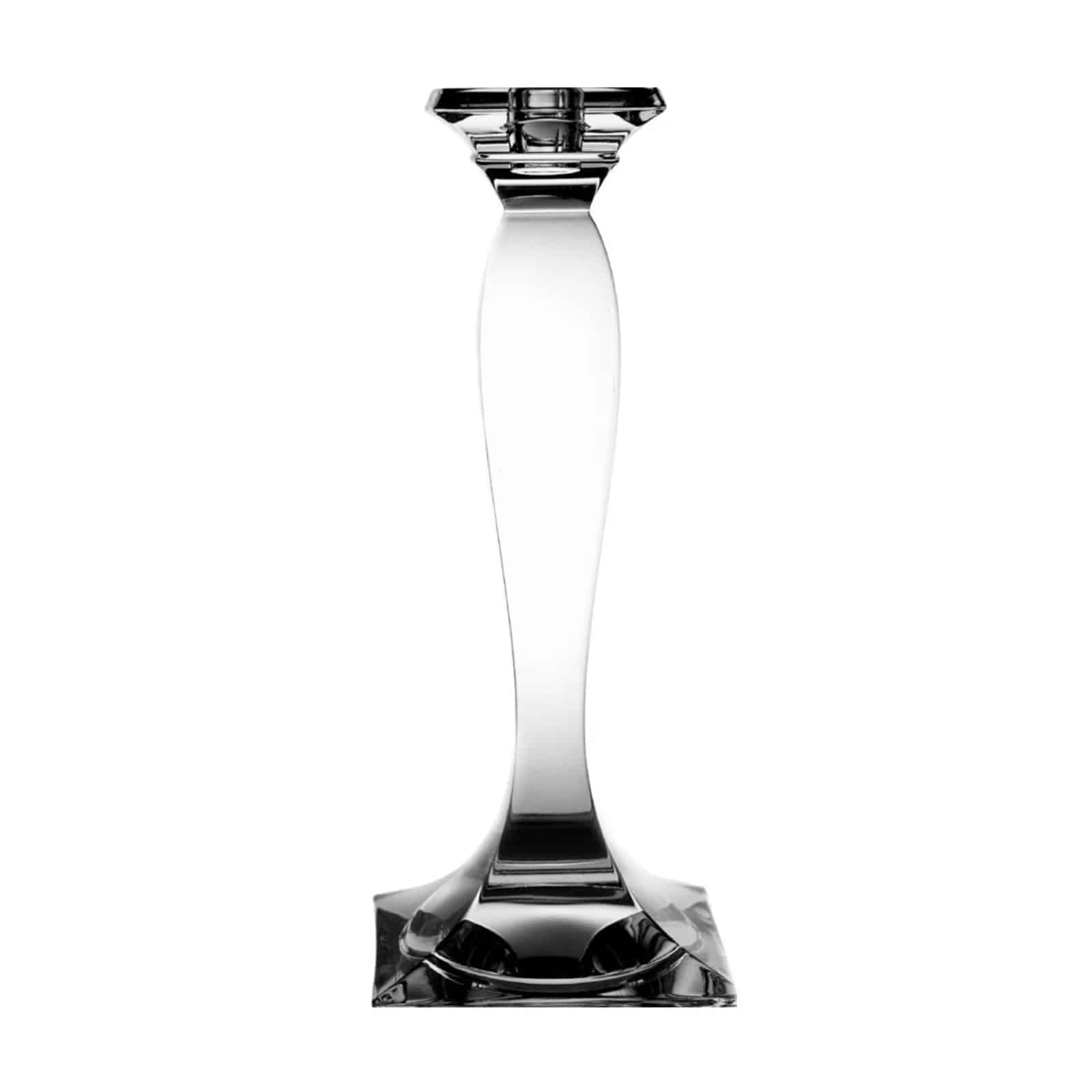 Kolglass Julia single candlestick in brass finish, 25.5cm tall, elegant design for decorative candle display