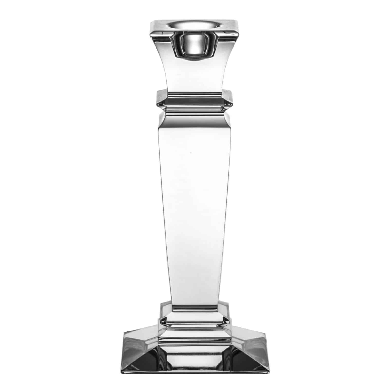 Kolglass Julia single candleholder with a 15cm height, elegant glass design, perfect for tabletop or decorative use.