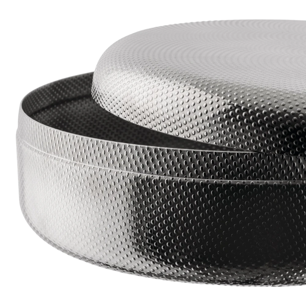 Alessi 28cm kitchen storage box with sleek design and lid, ideal for organizing kitchen essentials in modern kitchens.