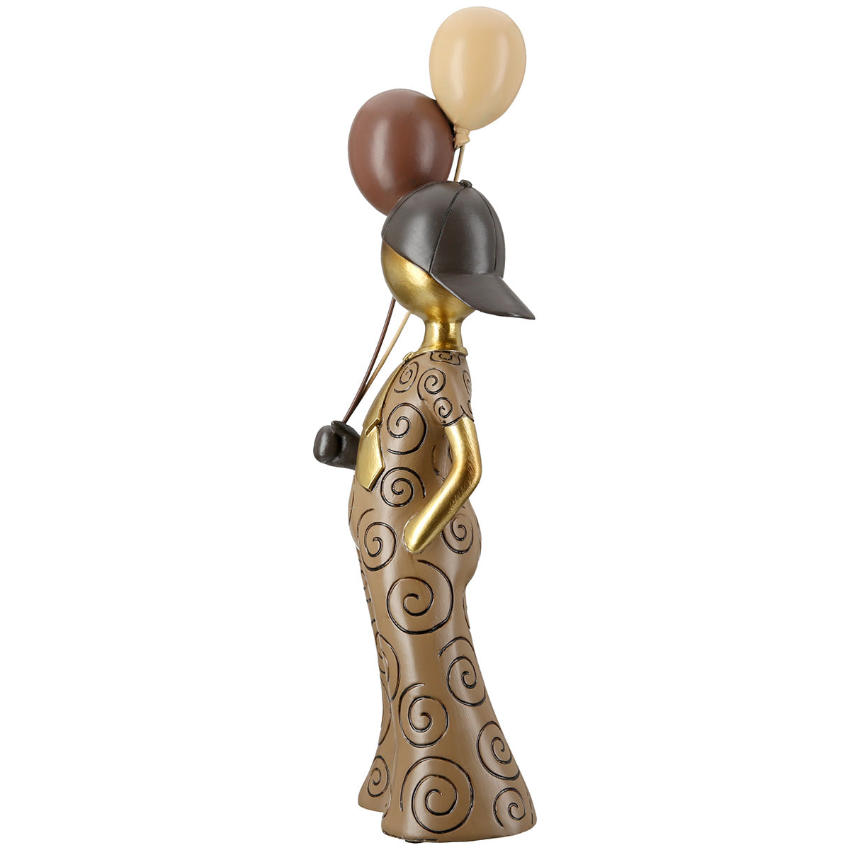 Gilde Boy Ballon figure with brown boy motif, featuring a playful design and detailed craftsmanship.