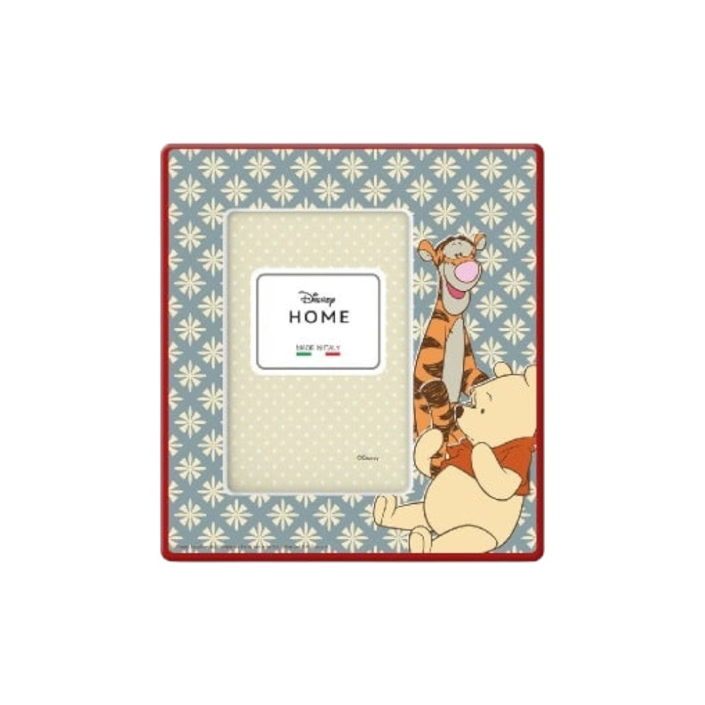 Gilde Disney Winnie the Pooh ceramic photo frame with colorful design and engraved character details.