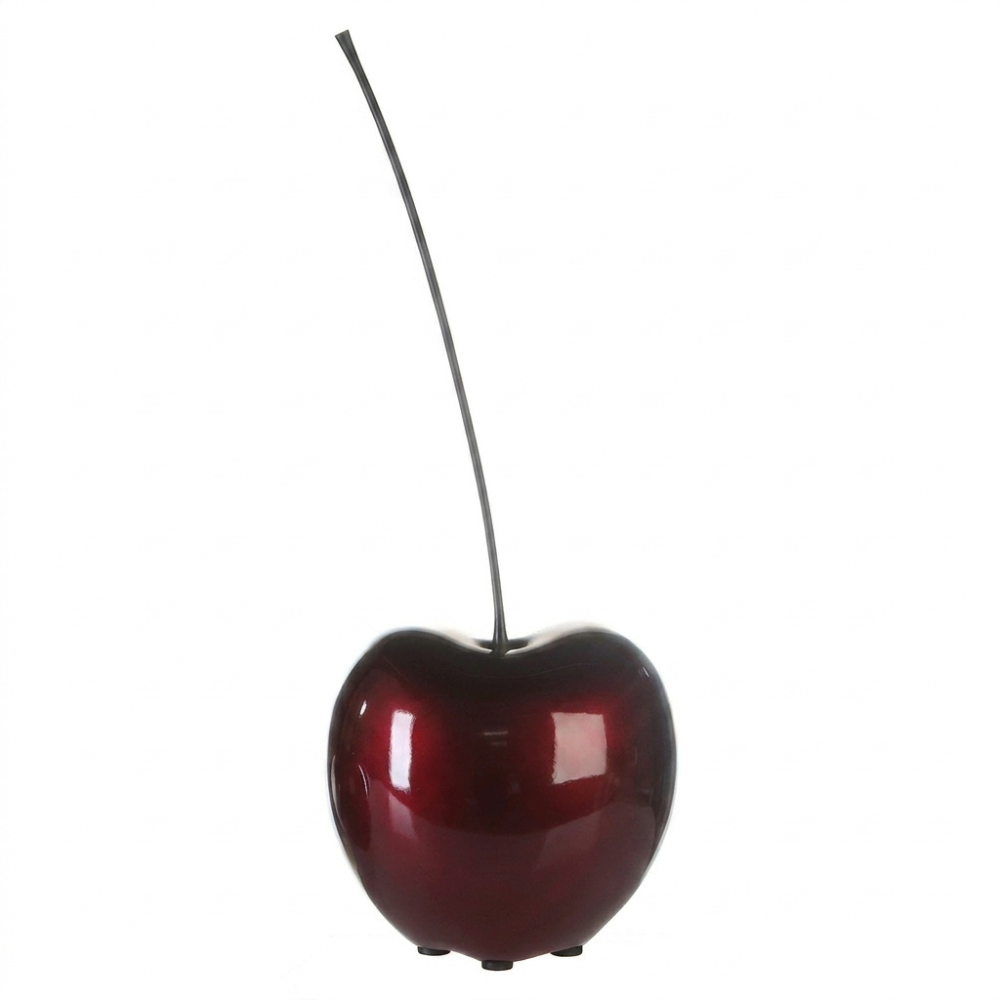 Decorative Gilde Cherry Celebration Red object with a vibrant red finish, designed for home decor or festive displays.