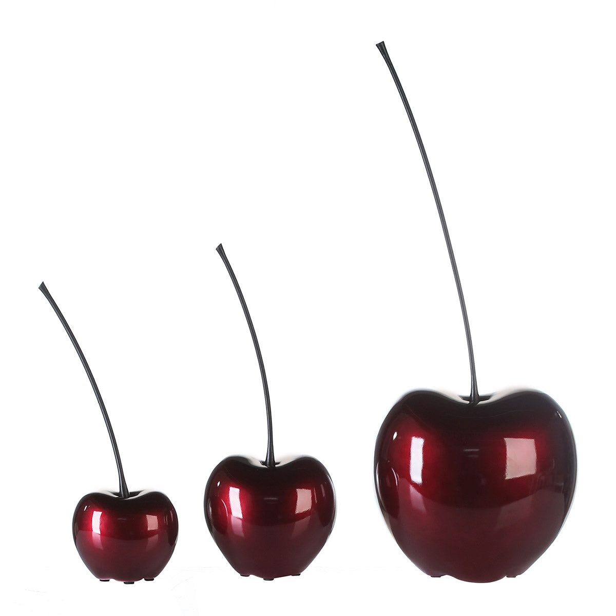 Gilde Cherry Celebration red decorative object with shiny red cherry design on a neutral background.