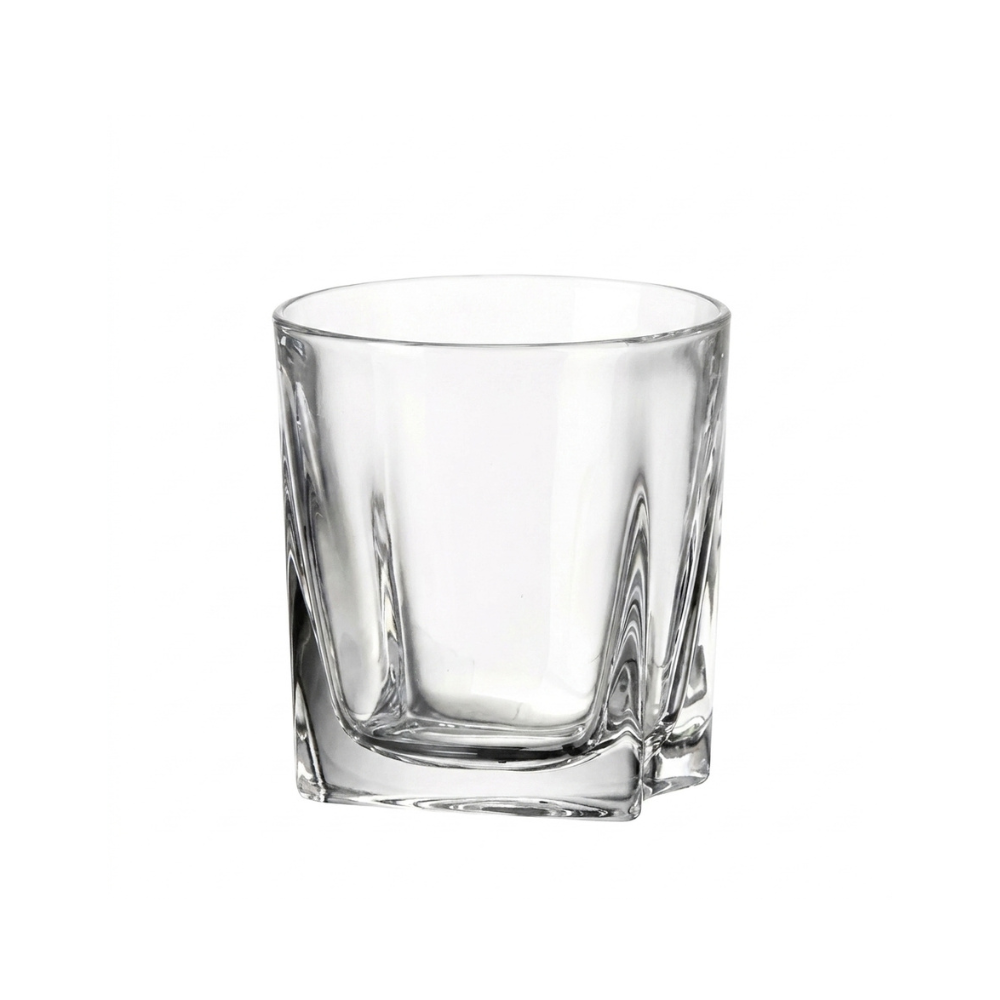 Set of six Bohemia Crystal Kathrene Tumbler glasses with elegant, clear design perfect for beverages