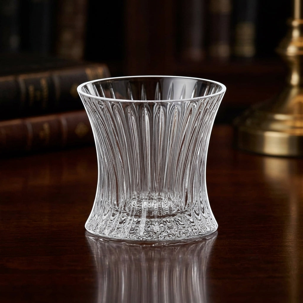 Set of six Bohemia Crystal Whisky Tumblers with a sleek, clear design, perfect for enjoying spirits in style.