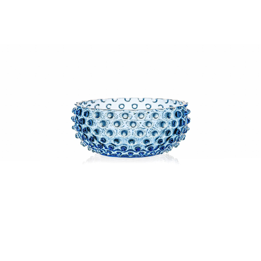 Blue smoke Anna Von Lipa Tapas plate, 17 cm, by Spilhaus, featuring a sleek, modern design with a smooth surface and vibrant color.