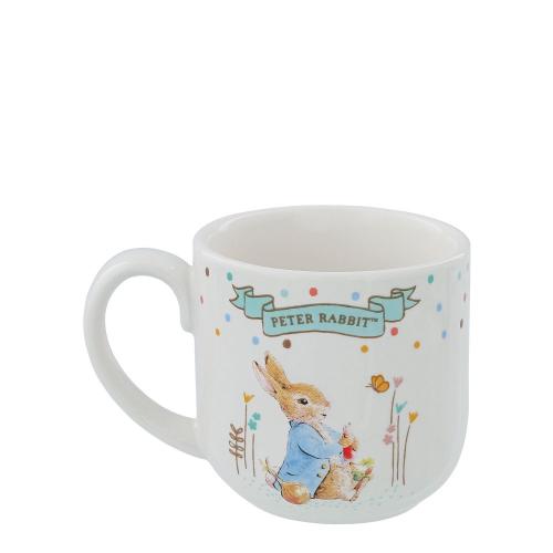 Beatrix Potter ceramic dinner set with three pieces, featuring colorful character illustrations on plates and bowls.