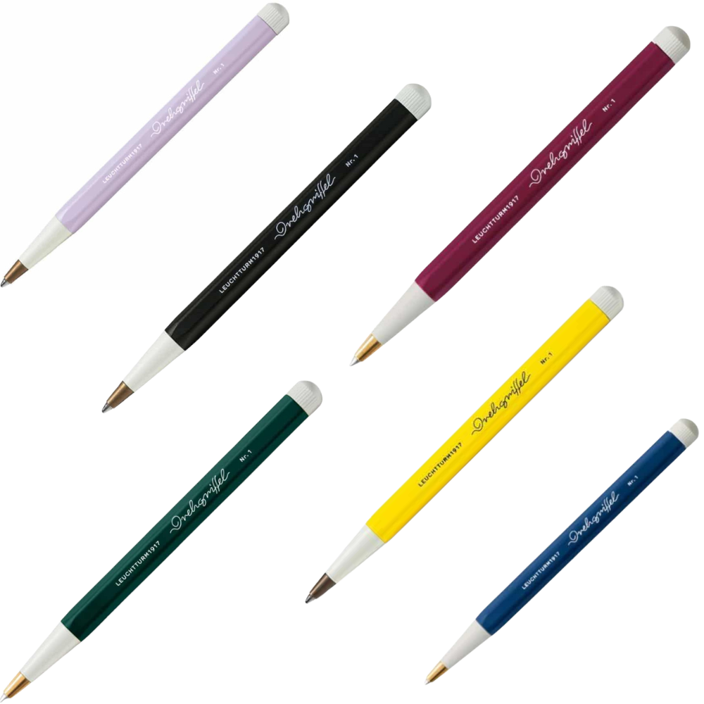 Leuchtturm1917 ballpoint pen with royal blue ink, sleek design, and silver clip for smooth writing and professional use
