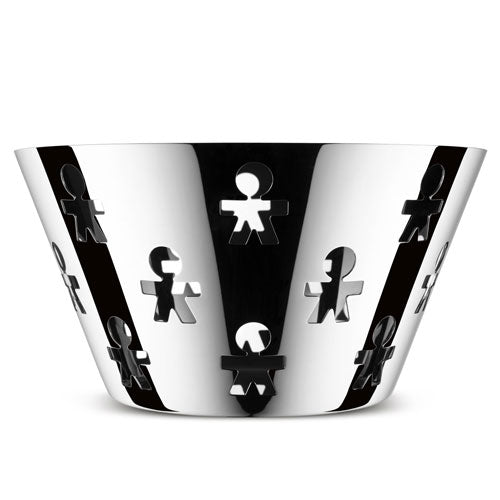 Alessi Girotondo 23cm fruit bowl with a colorful, modern design and rounded shape, perfect for serving or decorative display.