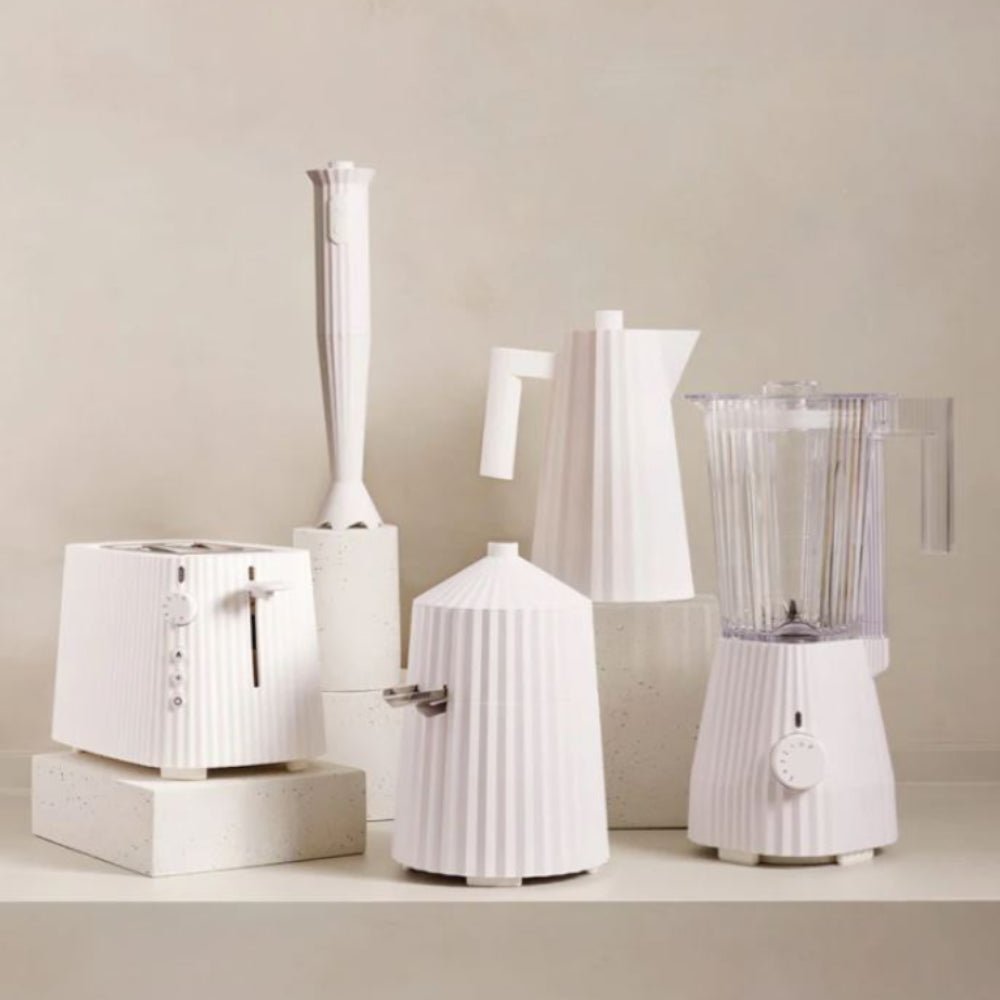 Alessi 2 Slice Toaster Plisse White -Alessi