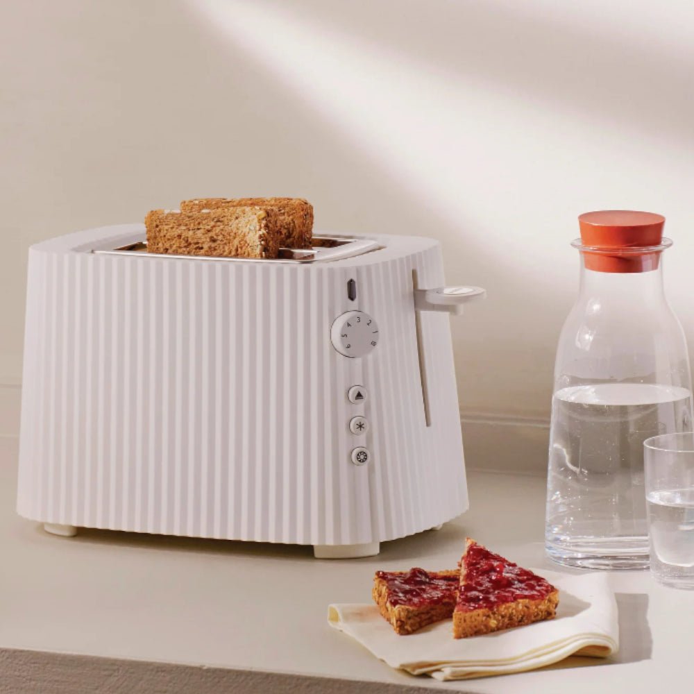 Alessi 2 Slice Toaster Plisse White -Alessi