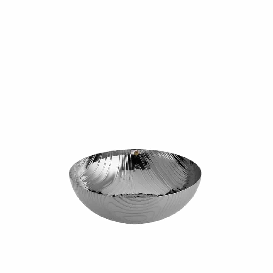 Alessi Bowl Veneer Stainless Steel 21cm -Alessi