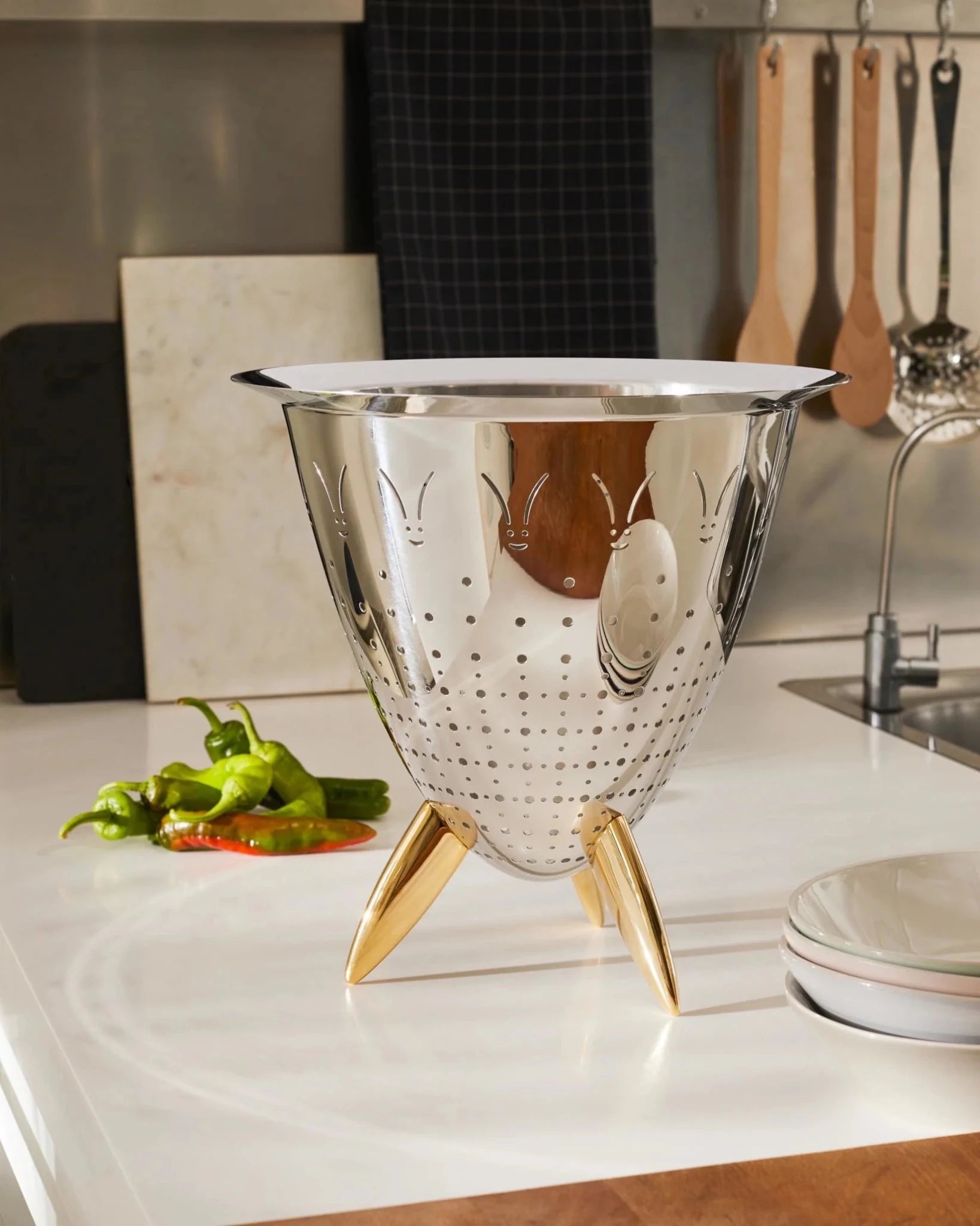 Alessi Colander Officina Max Le Chinois -Alessi