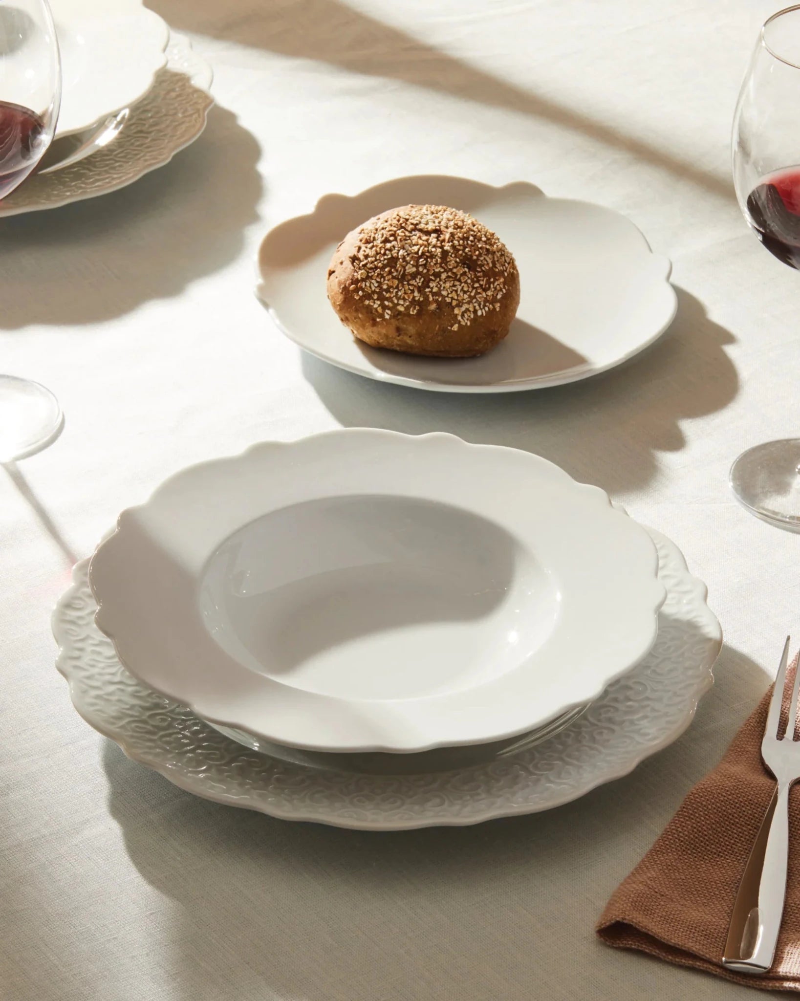 Alessi Dessert Plate Dressed Porcelain -Alessi