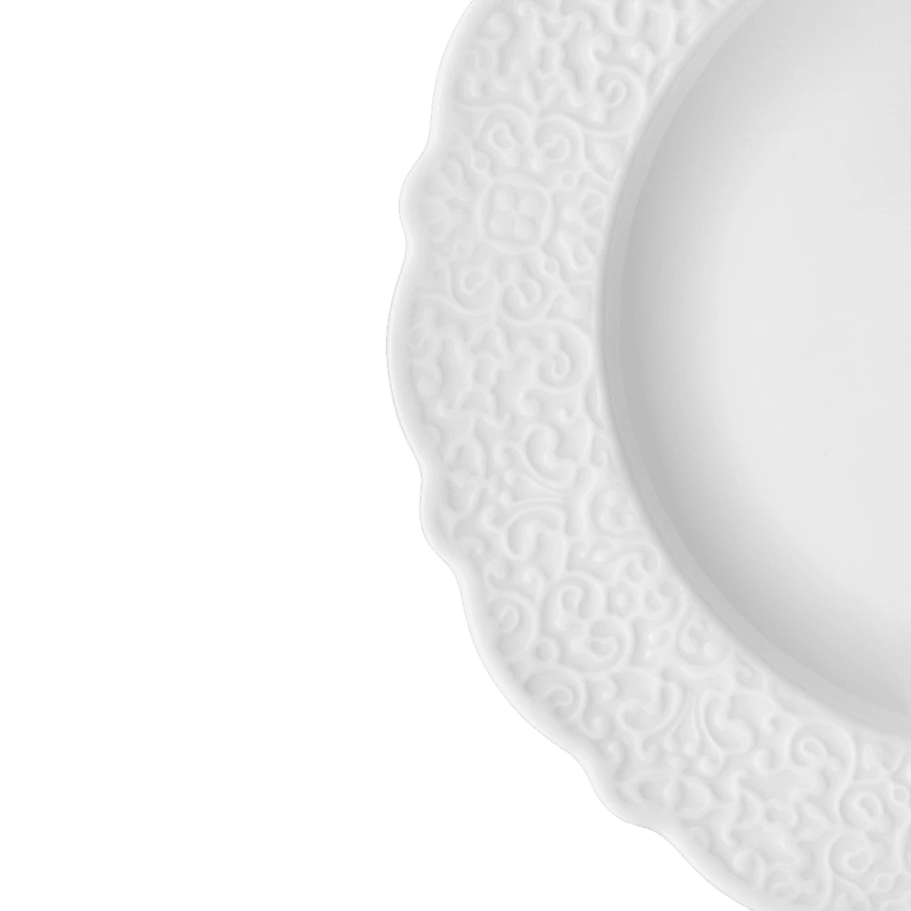 Alessi Dinner Plate Dressed Porcelain Each -Alessi