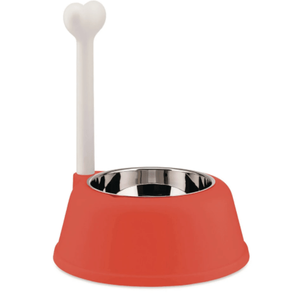 Alessi Dog Bowl Red Orange Lupita -Alessi