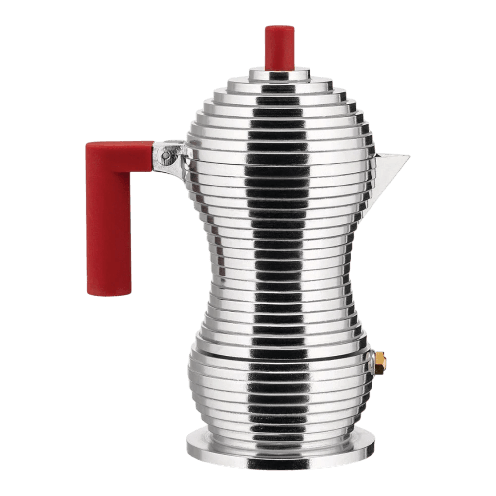 Alessi Espresso Maker Pulcina 1 Cup Red -Alessi