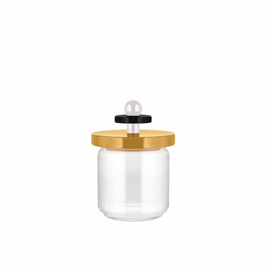 Alessi Jar Yellow/Black/White 17cm -Alessi