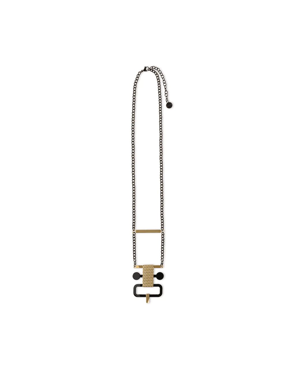 Alessi Necklace Edone Hypoallergenic PVD Gold and Black -Alessi