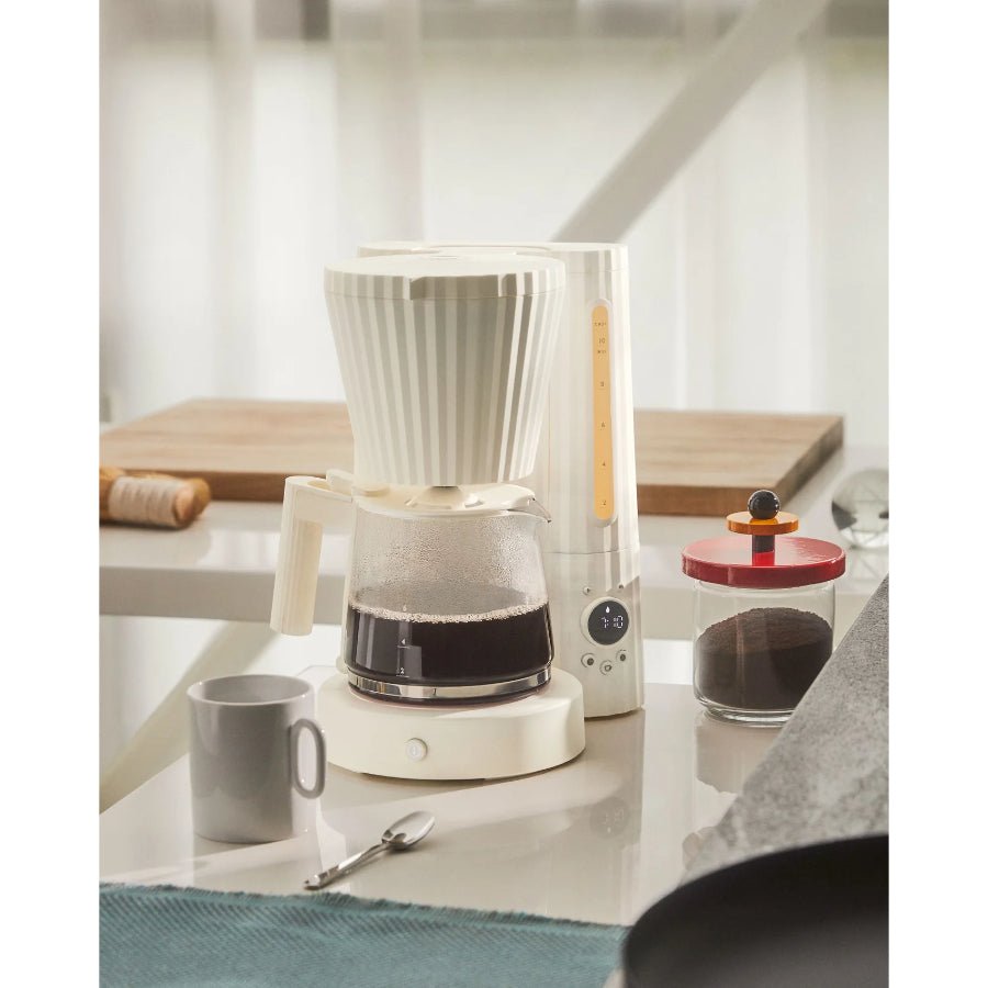 Alessi Plissé Coffee Maker White -Alessi