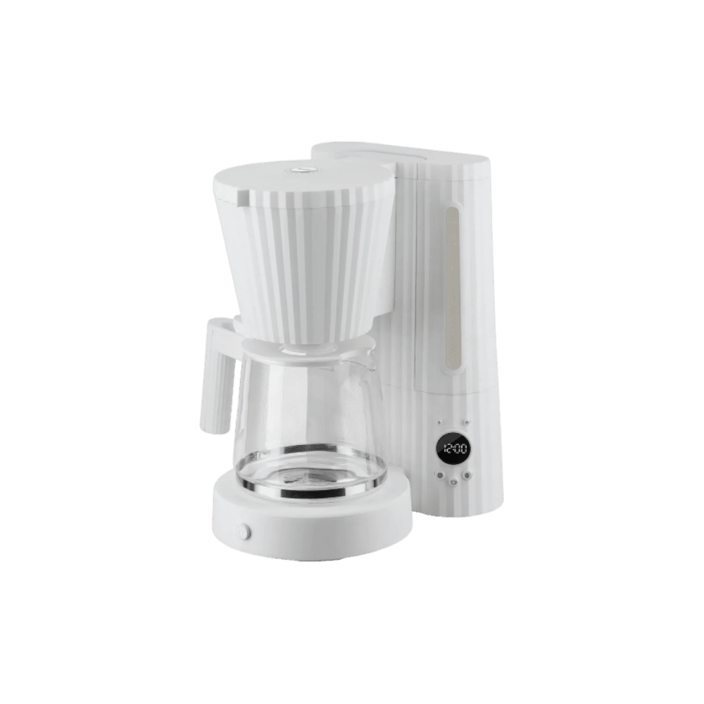 Alessi Plissé Coffee Maker White -Alessi