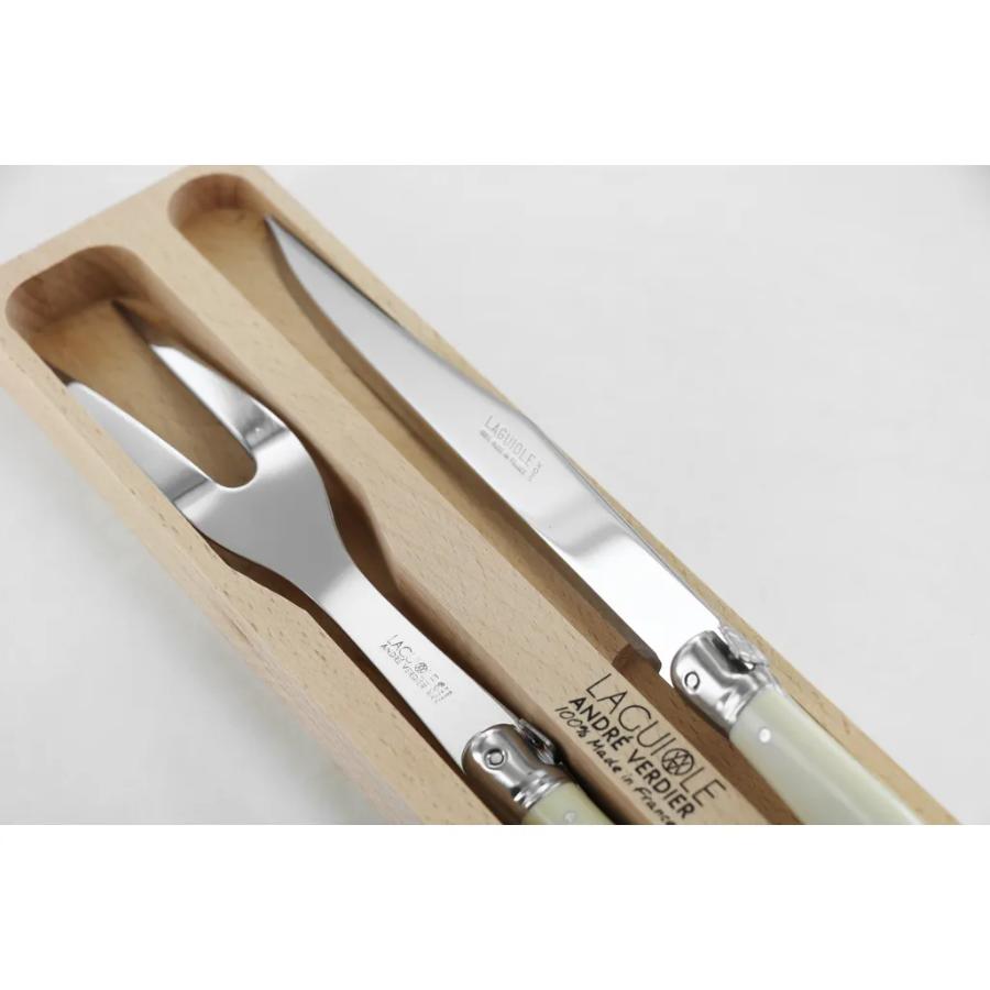 Andre Verdier Carving Set, Set of 2 - Ivory -Verdier