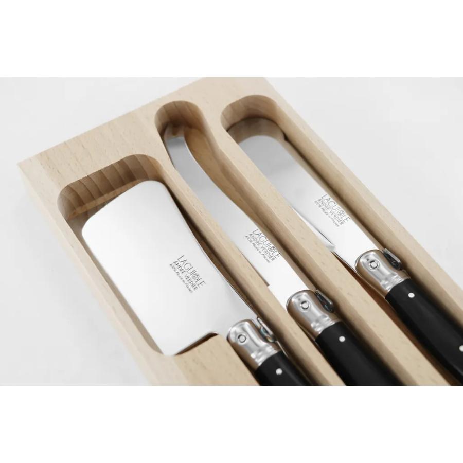 Andre Verdier Cheese Set, Set of 3 - Black -Verdier