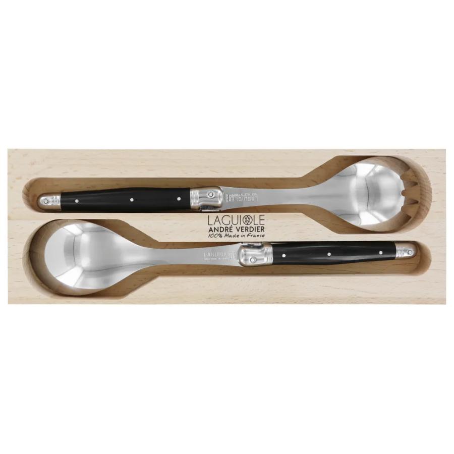 Andre Verdier Salad Server Set, Set of 2 - Black -Verdier
