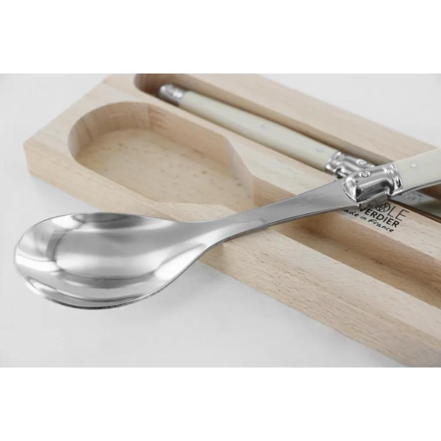 Andre Verdier Salad Server Set, Set of 2 - Ivory -Verdier