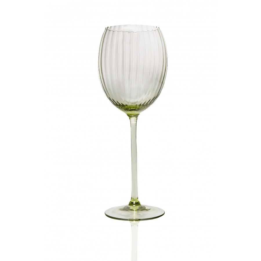 Anna Von Lipa Lyon White wine Olivegreen (Set of 2) -Spilhaus