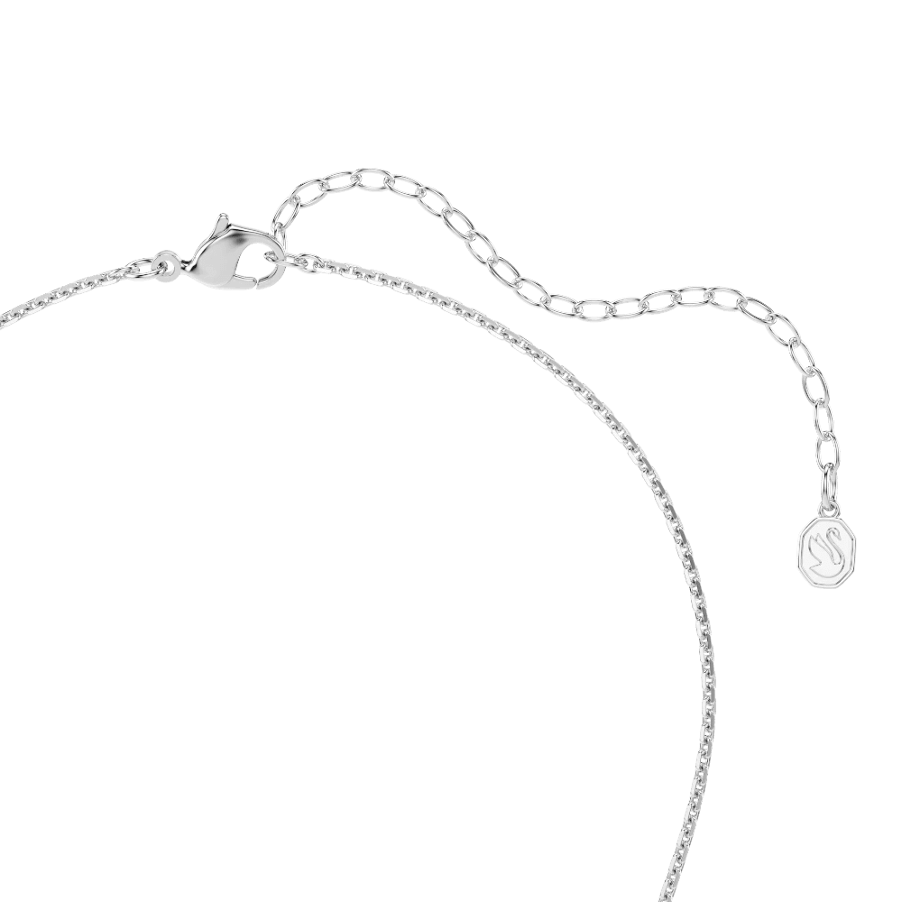 Ariana Grande x Swarovski set, Crystal pearl, Round cut, Flower, White, Rhodium plated -Swarovski