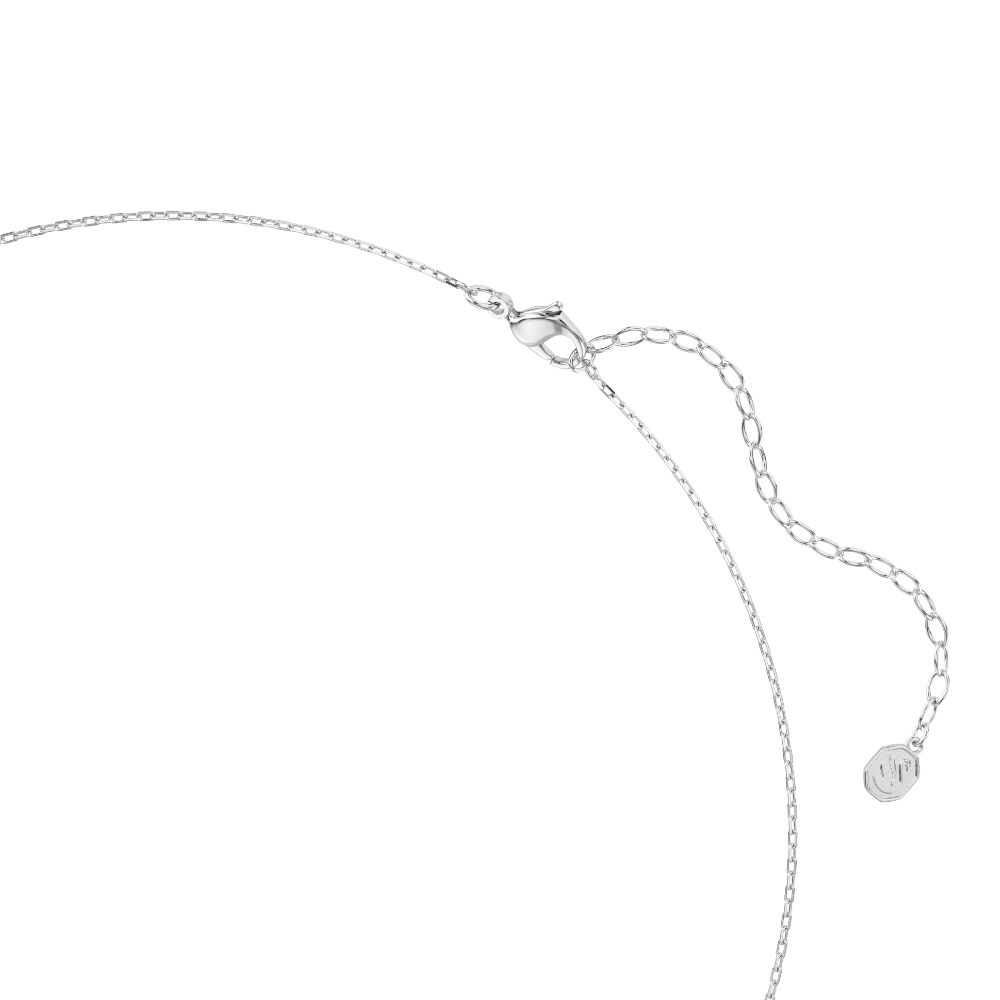 Ariana Grande x Swarovski Tennis Y necklace, Mixed cuts, Dragonfly, Multicolored, Rhodium plated -Swarovski