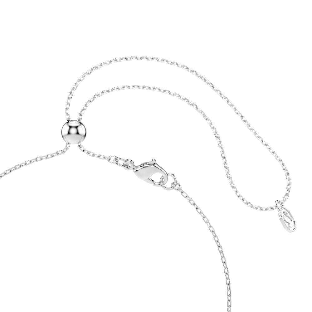 Ariana Grande x Swarovski Y necklace, Mixed cuts, Dragonfly, Multicolored, Rhodium plated -Swarovski