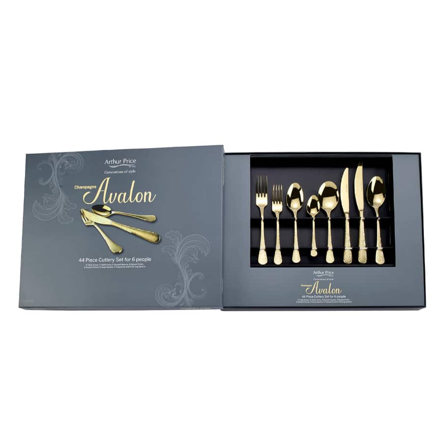 Arthur Price Champagne Avalon 44 Piece Box Set -Arthur Price