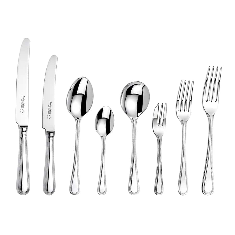 Arthur Price Cutlery Canteen Set Bead 58 Piece Stainless Steel -Arthur Price