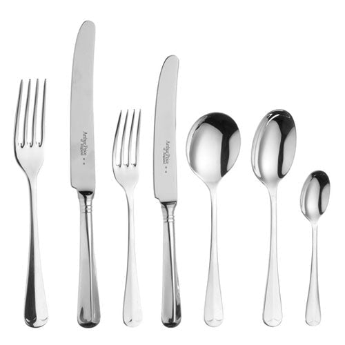 Arthur Price Cutlery Set Rattail 44 Piece Box Stainless Steel -Arthur Price