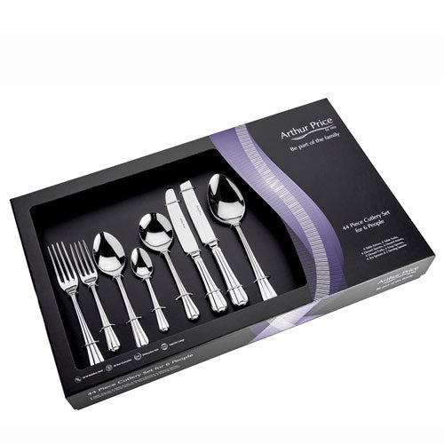 Arthur Price Cutlery Set Royal Pearl 44Pc Box -Arthur Price