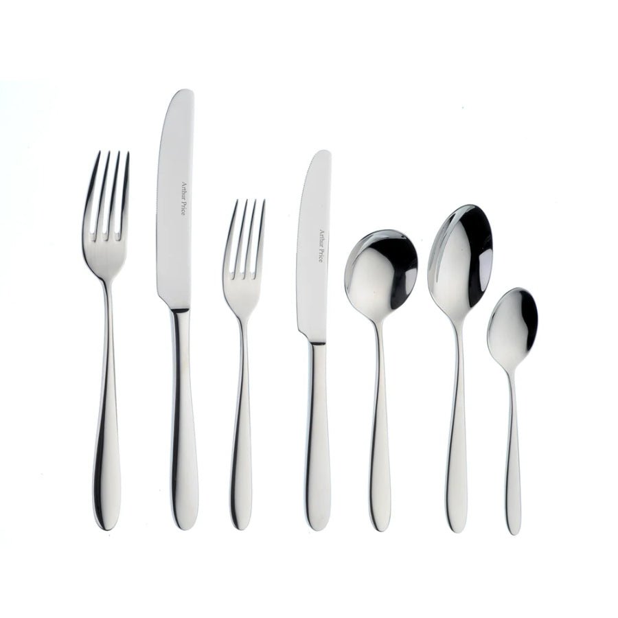 Arthur Price Cutlery Set Willow 124 Piece Stainless Steel -Arthur Price