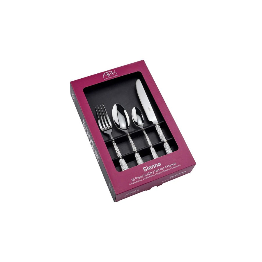 Arthur Price Cutlery Sienna 16 Piece Box Set Stainless Steel -Arthur Price