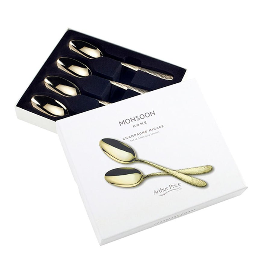 Arthur Price Serving Spoons Champagne Mirage (Set Of 4) -Arthur Price