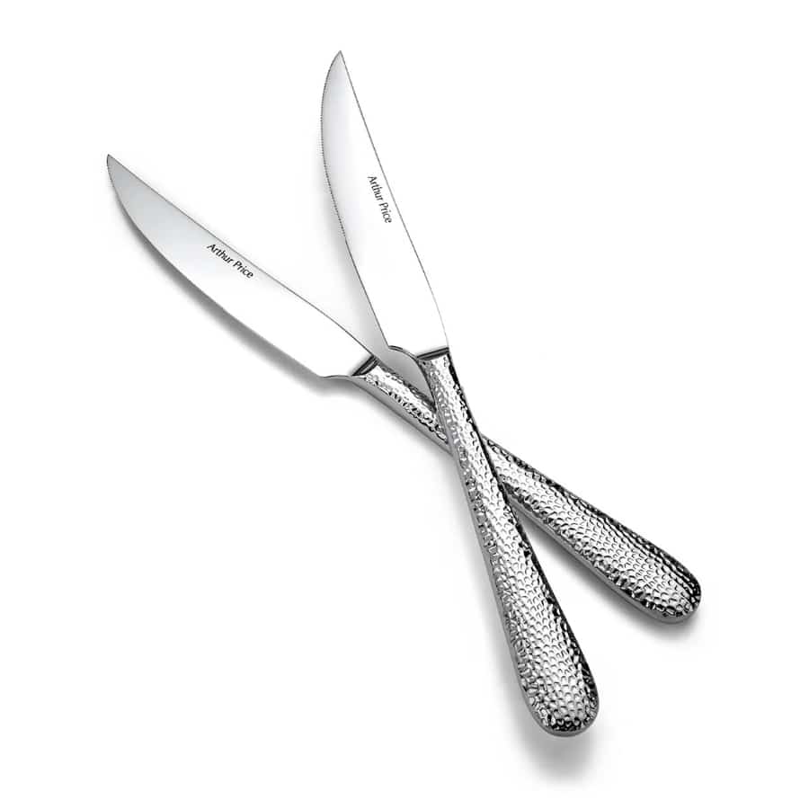 Arthur Price Steak Knives Avalon Stainless Steel Set Of 6 -Arthur Price
