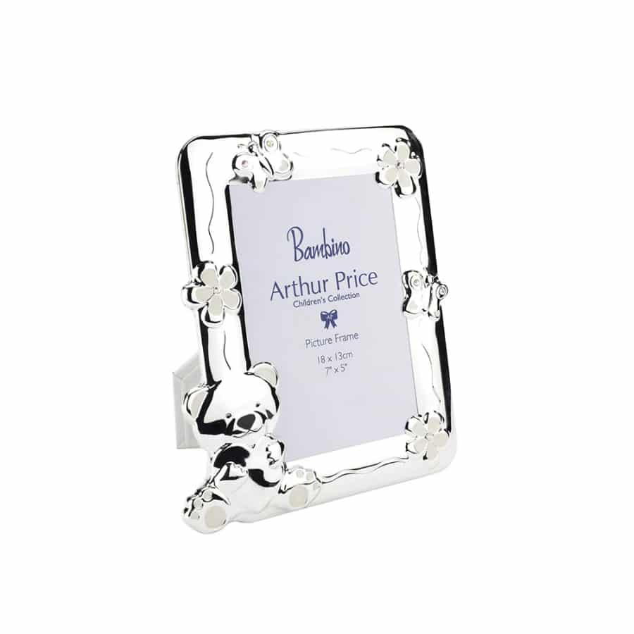 Arthur Price Teddy Photo Frame Bambino Silver Plated 13 x 18cm -Arthur Price