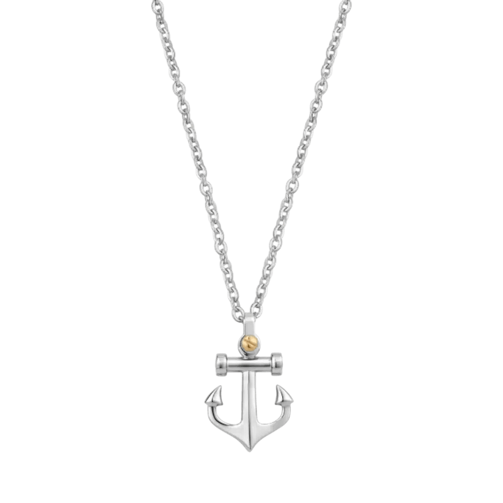 ARZ Anchor Pendant With Gold Screw -Spilhaus